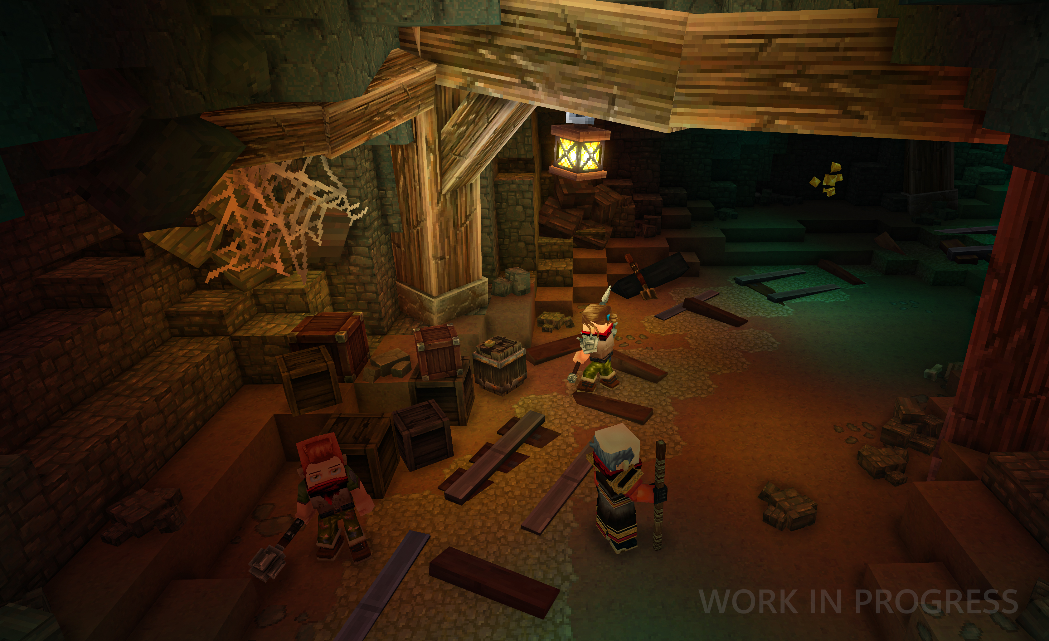 A lantern-lit chamber in the Deadmines